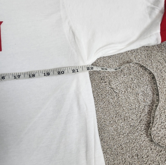 Paul Simon White & Red 70s Men's T-shirt Size L - Picture 7 of 14